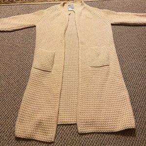 Hand Loomed Long Cardigan/Duster
